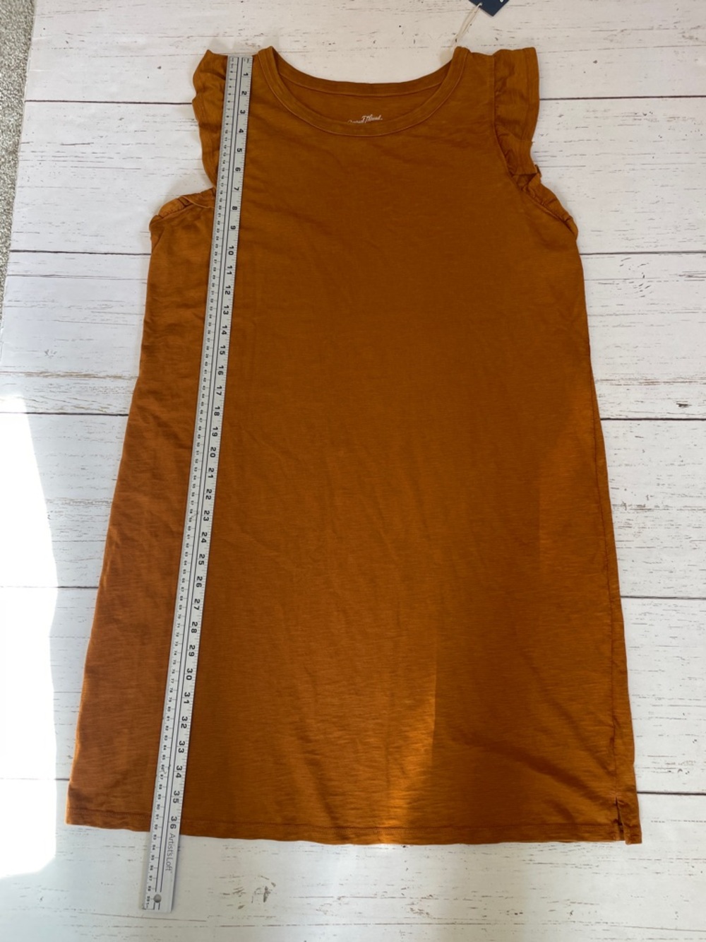 Universal Thread Cotton Rust Ruffle Tank Dress, size XL, NWT - Picture 11 of 12